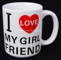 Enesco I LOVE MY GIRLFRIEND Coffee Mug